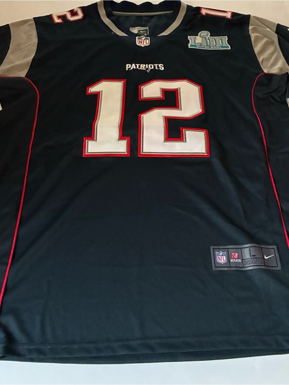 NIKE NEW ENGLAND #12 BRADY SUPER BOWL #53